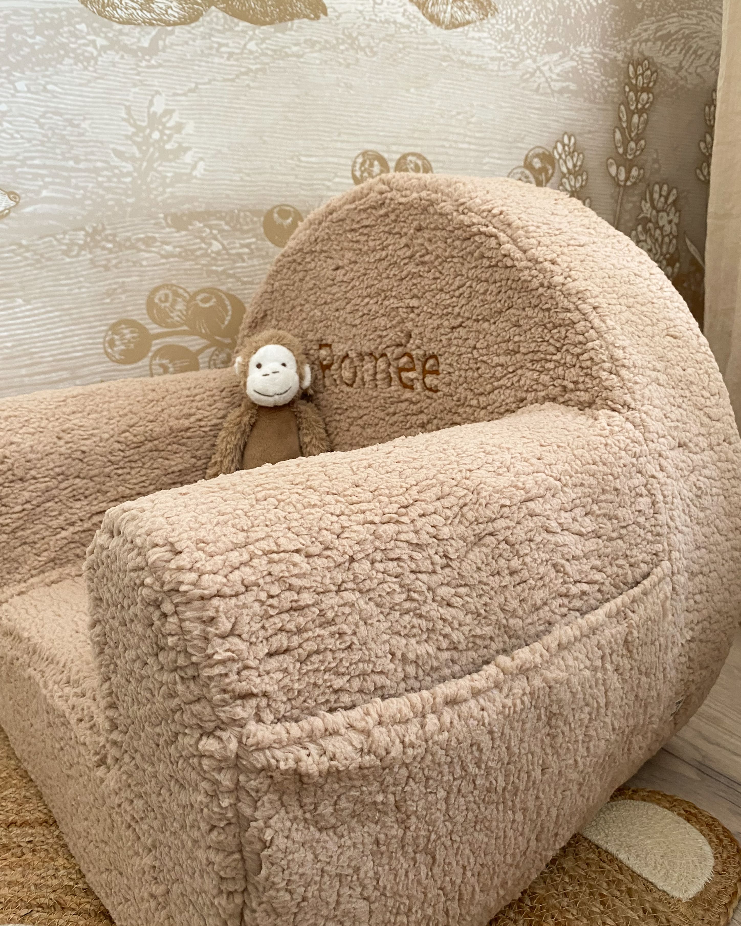 Teddy Stoel met Naam - Beige image 2