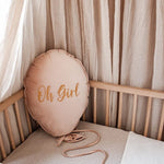 Ballon kussen deluxe -  roze fluweel image 0