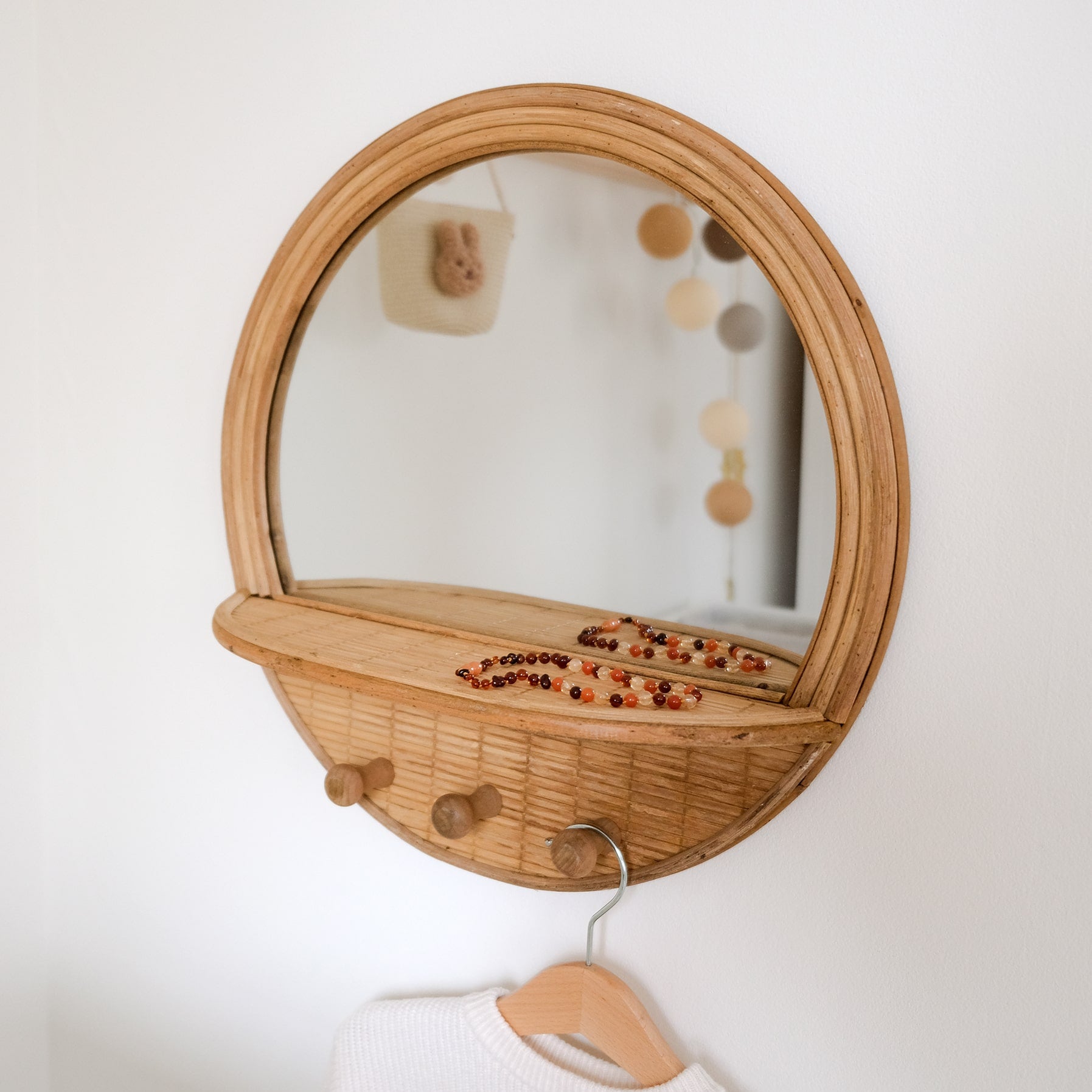 KidsDepot - Wandspiegel met Kapstok image 0