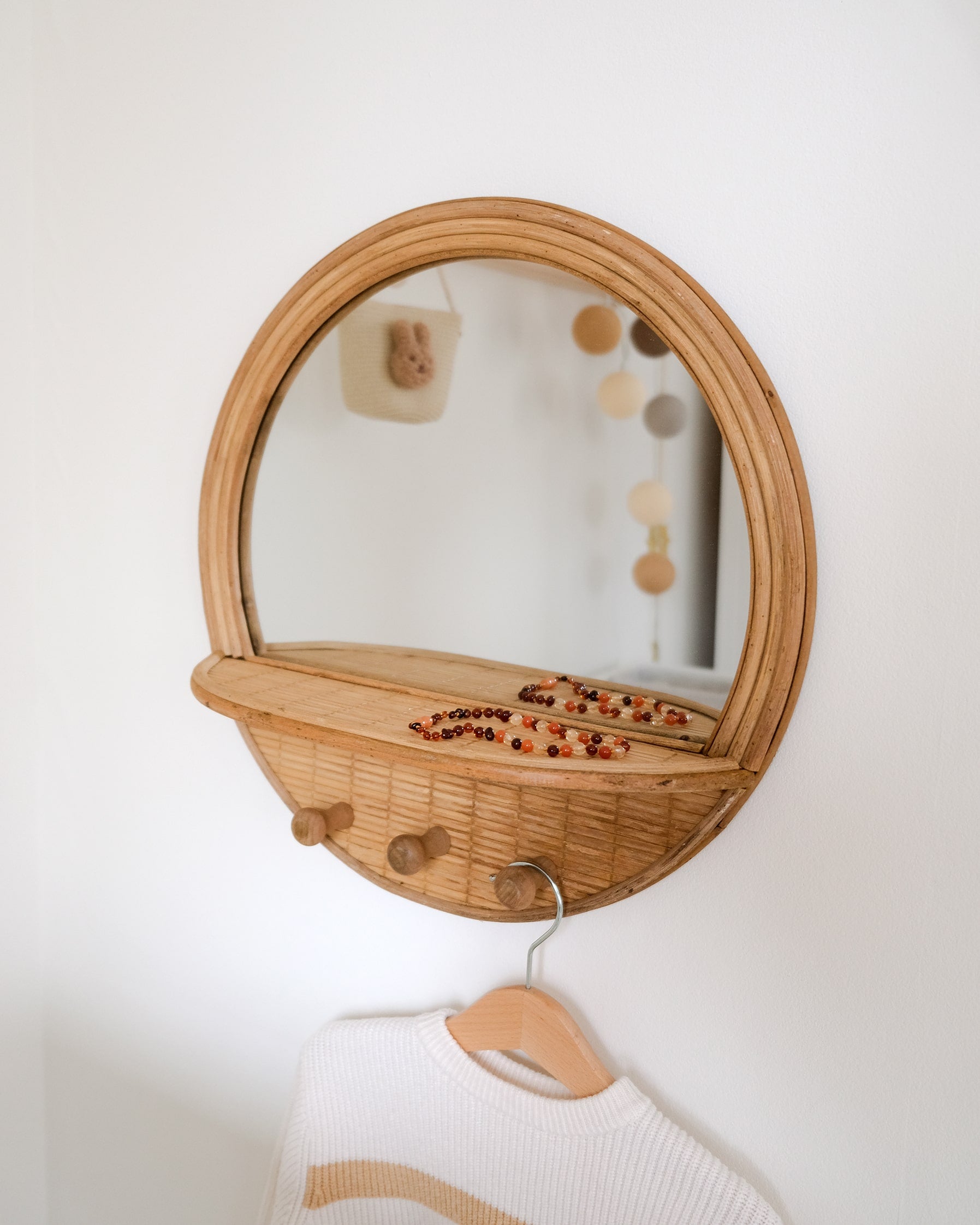 KidsDepot - Wandspiegel met Kapstok image 0