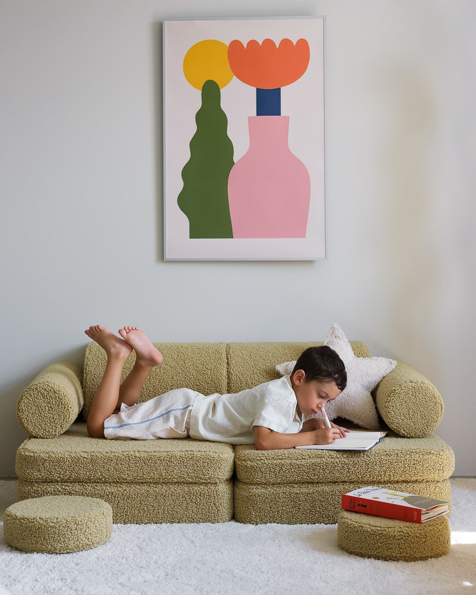 Wigiwama Teddy Kinderbank - Matcha Settee - Sofa Speelbank image 1