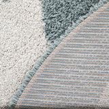 Nattiot - Vloerkleed Bohobird Aqua - Vogel - ⌀120cm