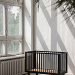 KARL & FRIC Ledikant Nox - Zwart satijn - 60x120cm image 8