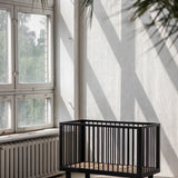 KARL & FRIC Ledikant Nox - Zwart satijn - 60x120cm image 8