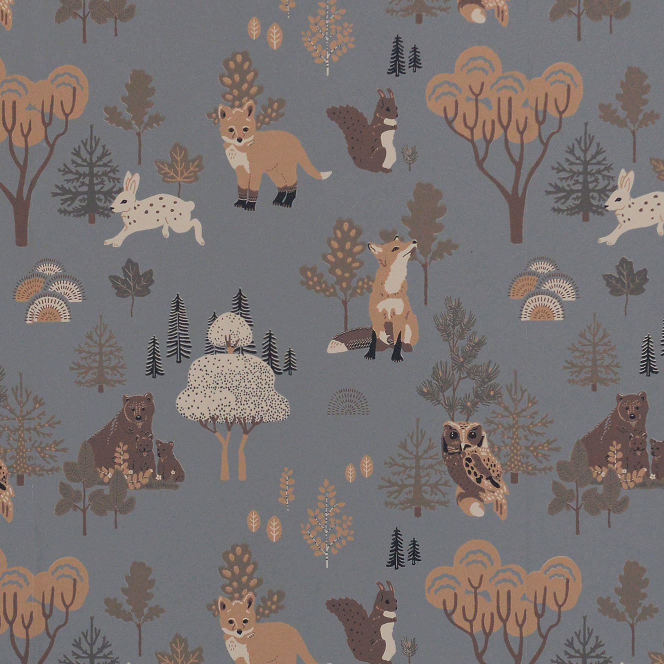 Majvillan Behang - Deep Forest - Midnight Blue image 1