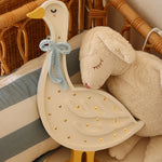 Little Lights Lamp Gans - Wit met Cottage Blue Strik image 3