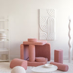 Wigiwama Teddy Kinderbank - Guava Pink - Sofa Speelbank image 5