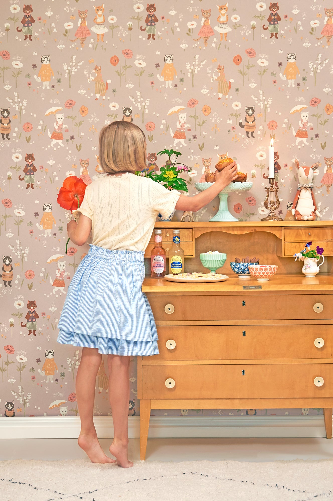 Majvillan Behang - Catwalk - Lovely Lilac image 0