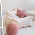 Wigiwama Zitzak voor Kinderen - Cream White Beanbag Chair image 4