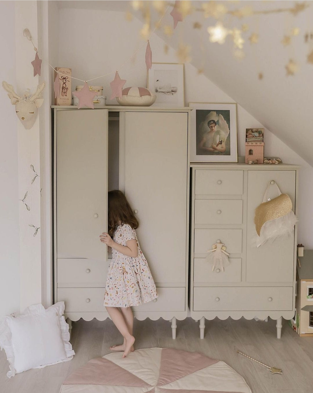 Wood Luck Hoge Ladekast Babushka - Olive image 4