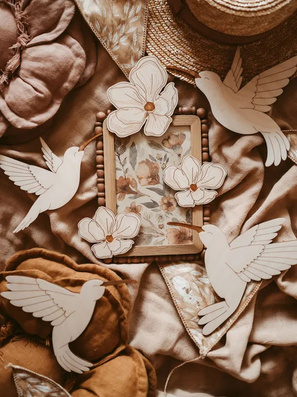 Houten Kolibrie Muurdecoratie image 1