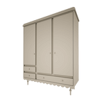 Wood Luck Kledingkast Babushka 3 Deurs - Olive image 0