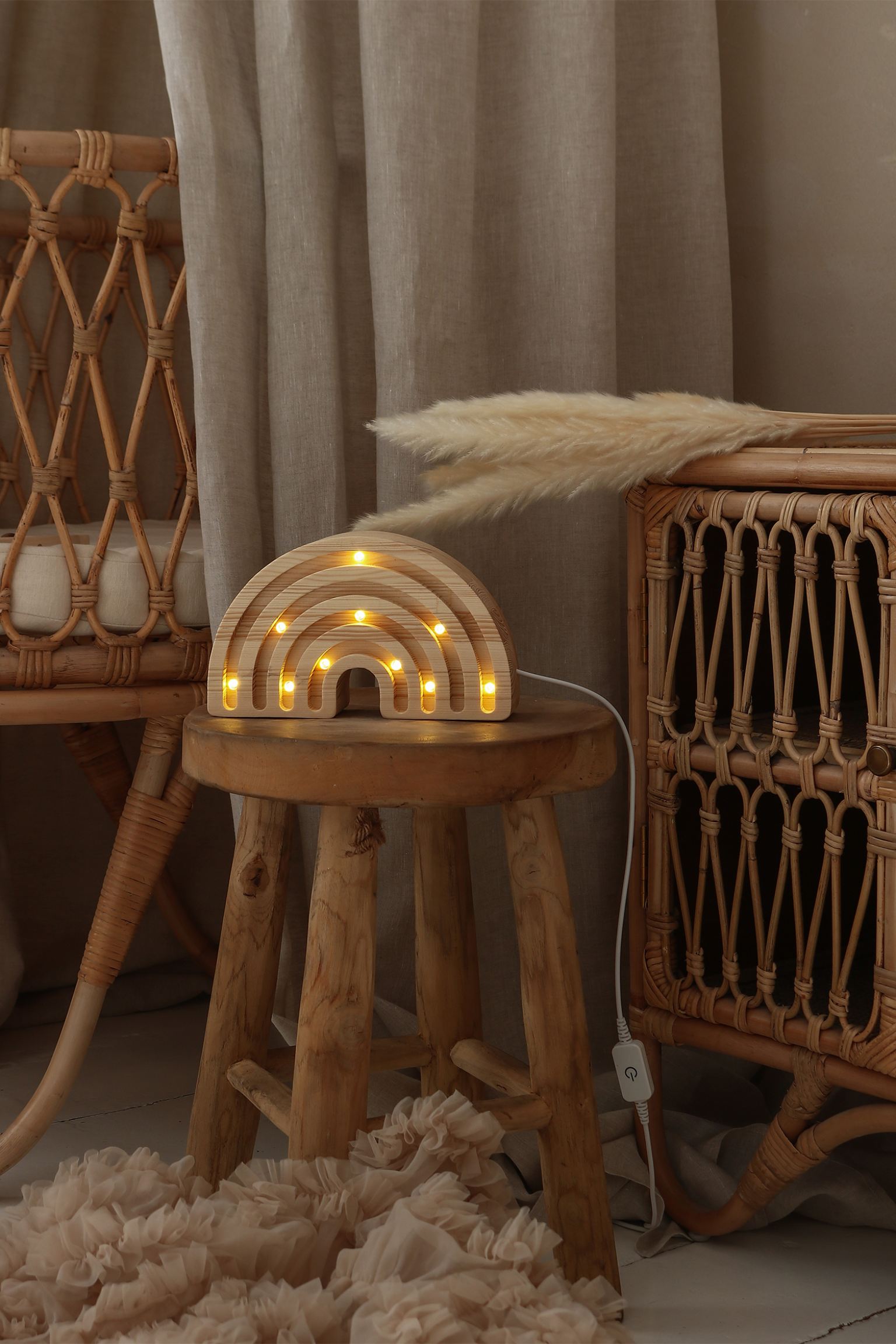 Little Lights Mini Lamp Regenboog - Naturel image 2