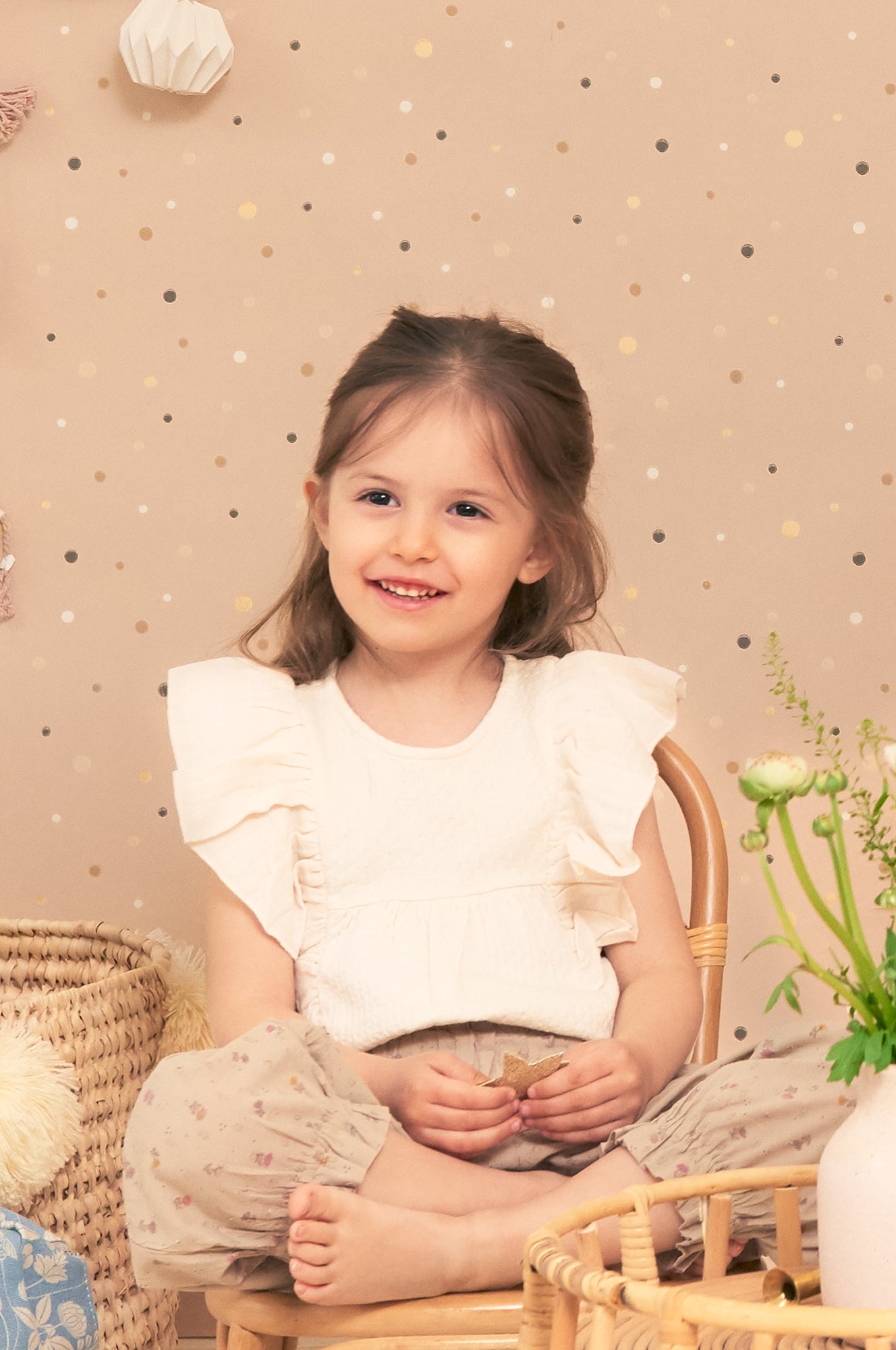 Majvillan Behang - Stardust - Shimmering Pink image 2