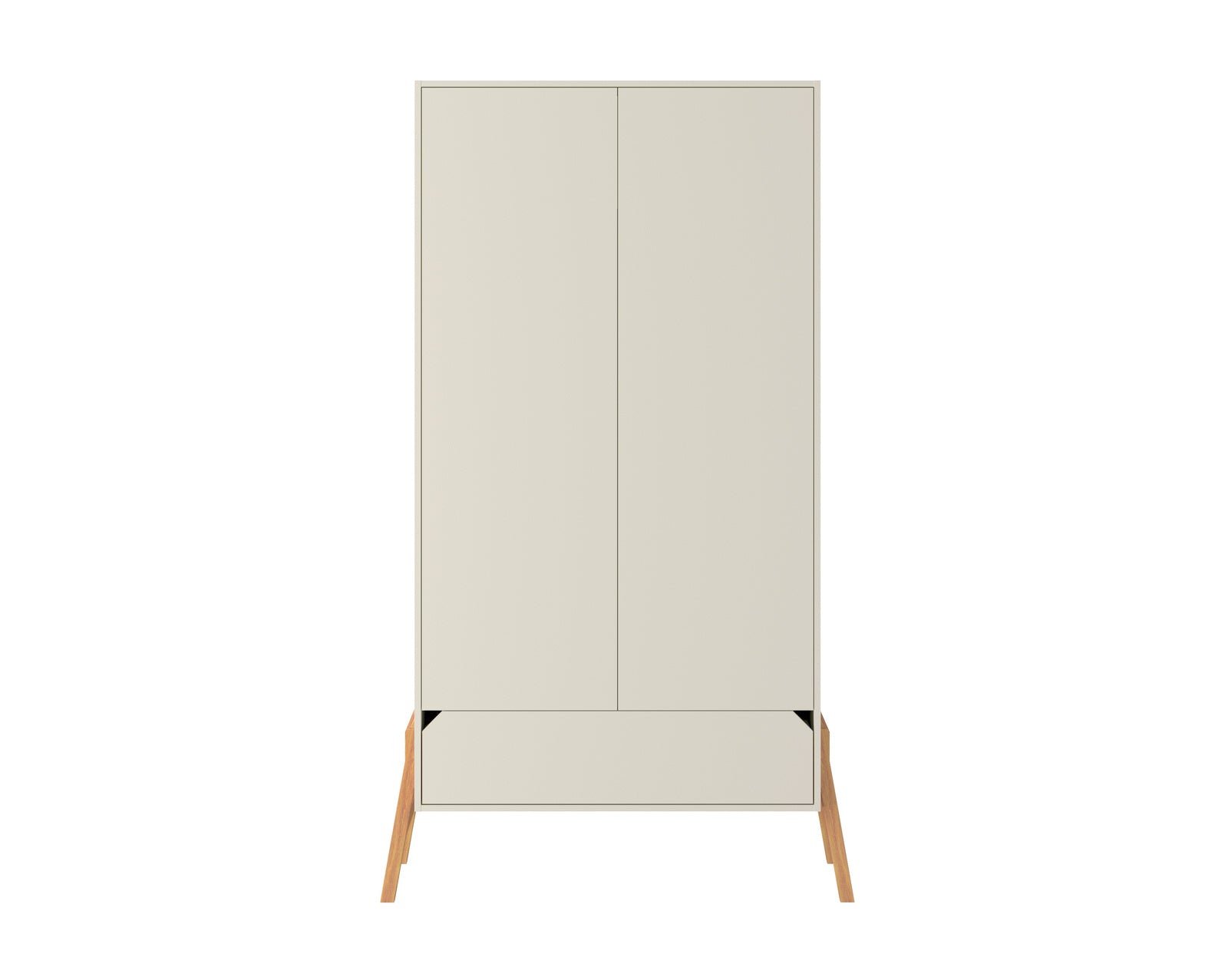 2 Deurs Kledingkast Lunor - Latte Beige image 1