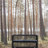 KARL & FRIC Ledikant Nox - Zwart satijn - 60x120cm image 9