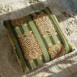 Poef Tijger - Groen - 40 x 40cm image 0