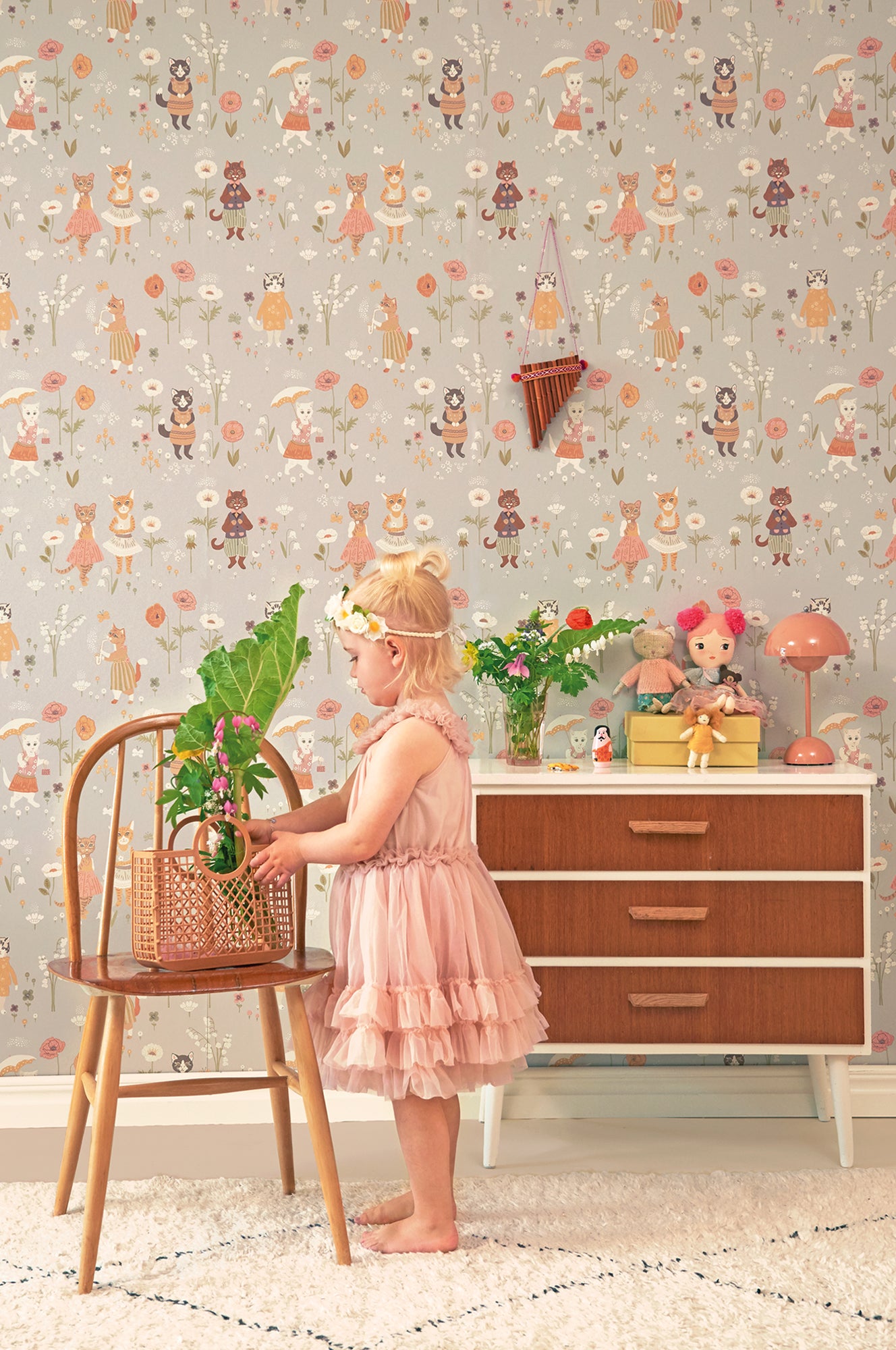 Majvillan Behang - Catwalk - Dusty Blue image 2