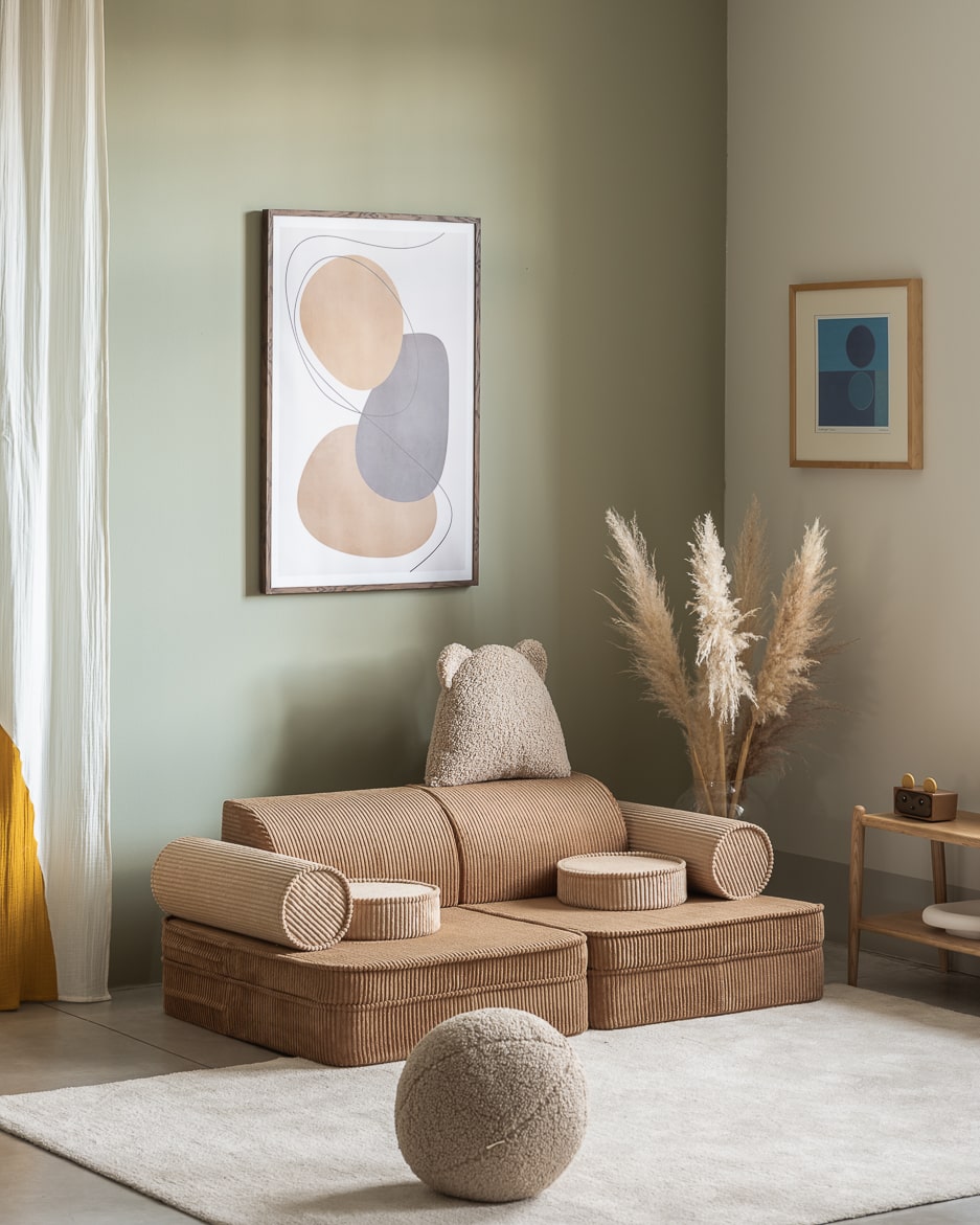 Wigiwama Ribstof Kinderbank - Toffee Settee - Sofa Speelbank image 2