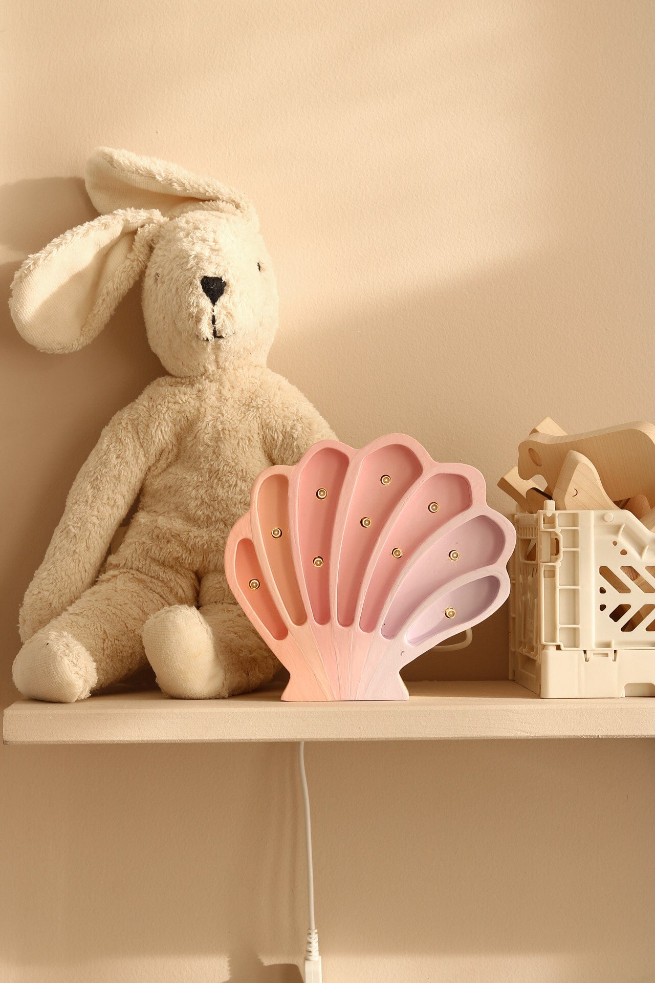 Little Lights Mini Lamp Schelp - Mermaids Pink - Roze image 2