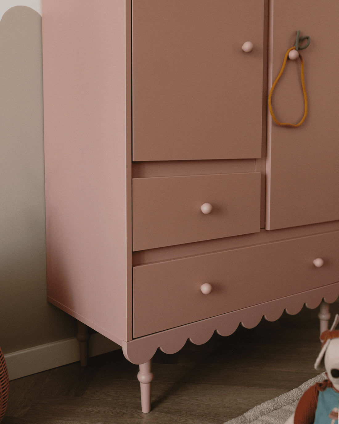 Wood Luck Kledingkast Babushka - Roze image 3
