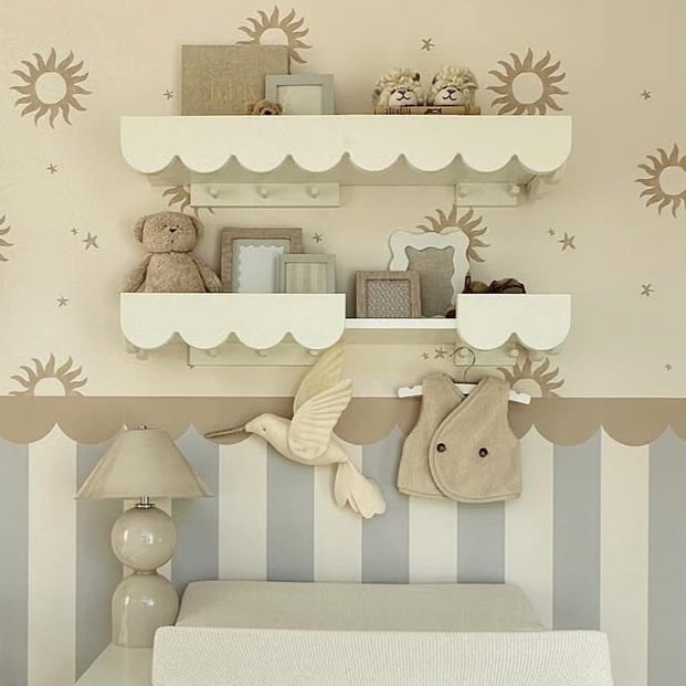 Wood Luck Wandplank Babushka - Wit image 1