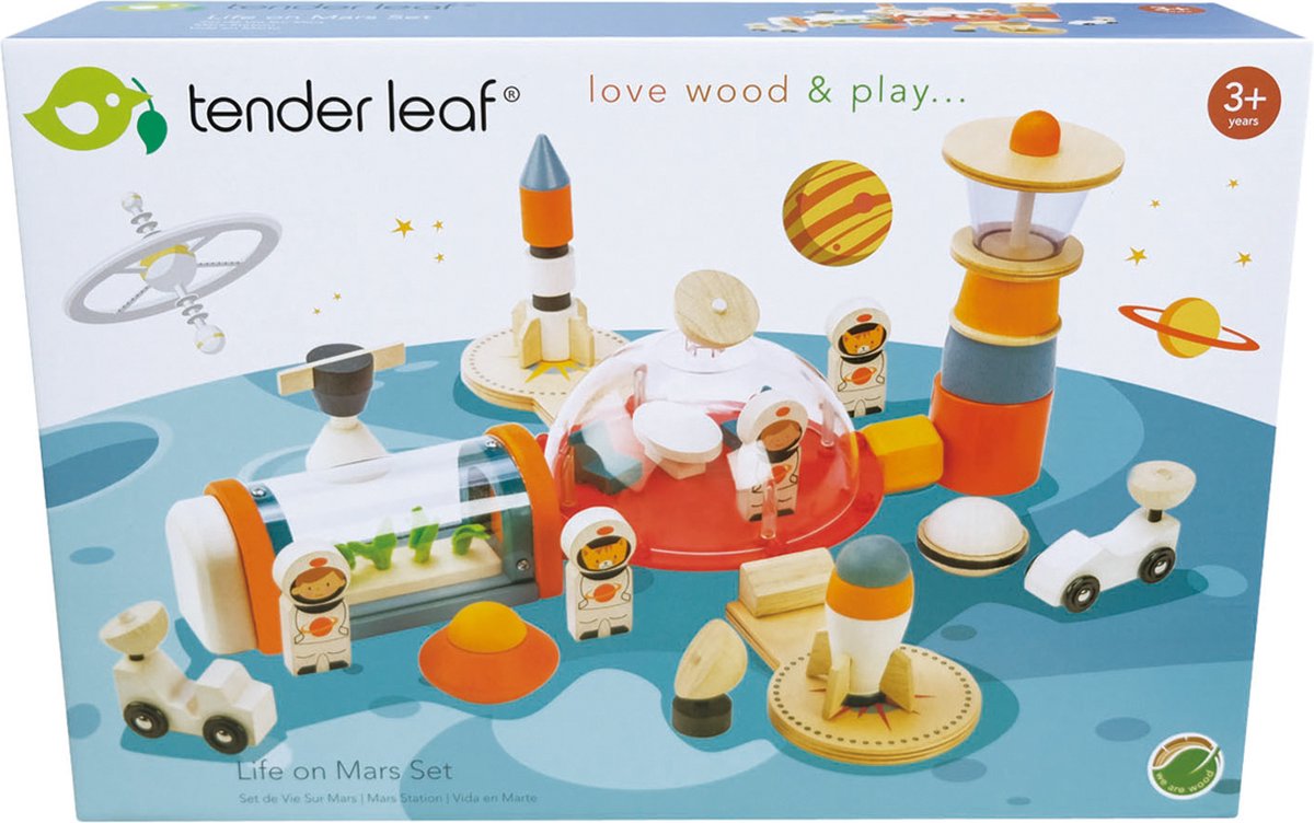 Tender Leaf Toys - Leven op Mars - Ruimtestation - Hout image 2