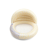 Opblaaszwembad Swim Essentials  | Geel Baby Zwembad Ø 100 cm met Zonnescherm image 1
