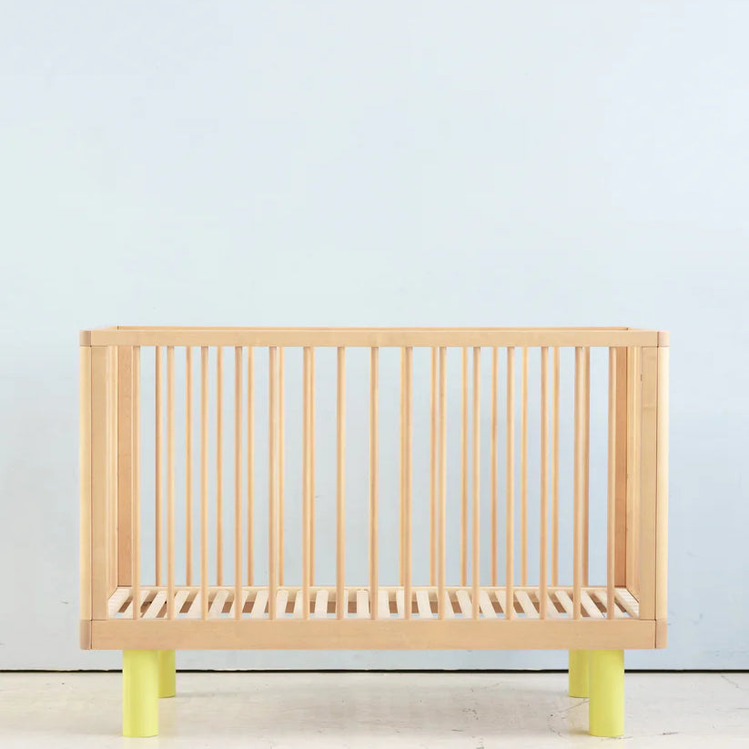 KARL & FRIC Ledikant Nox - Naturel met gele poten image 1