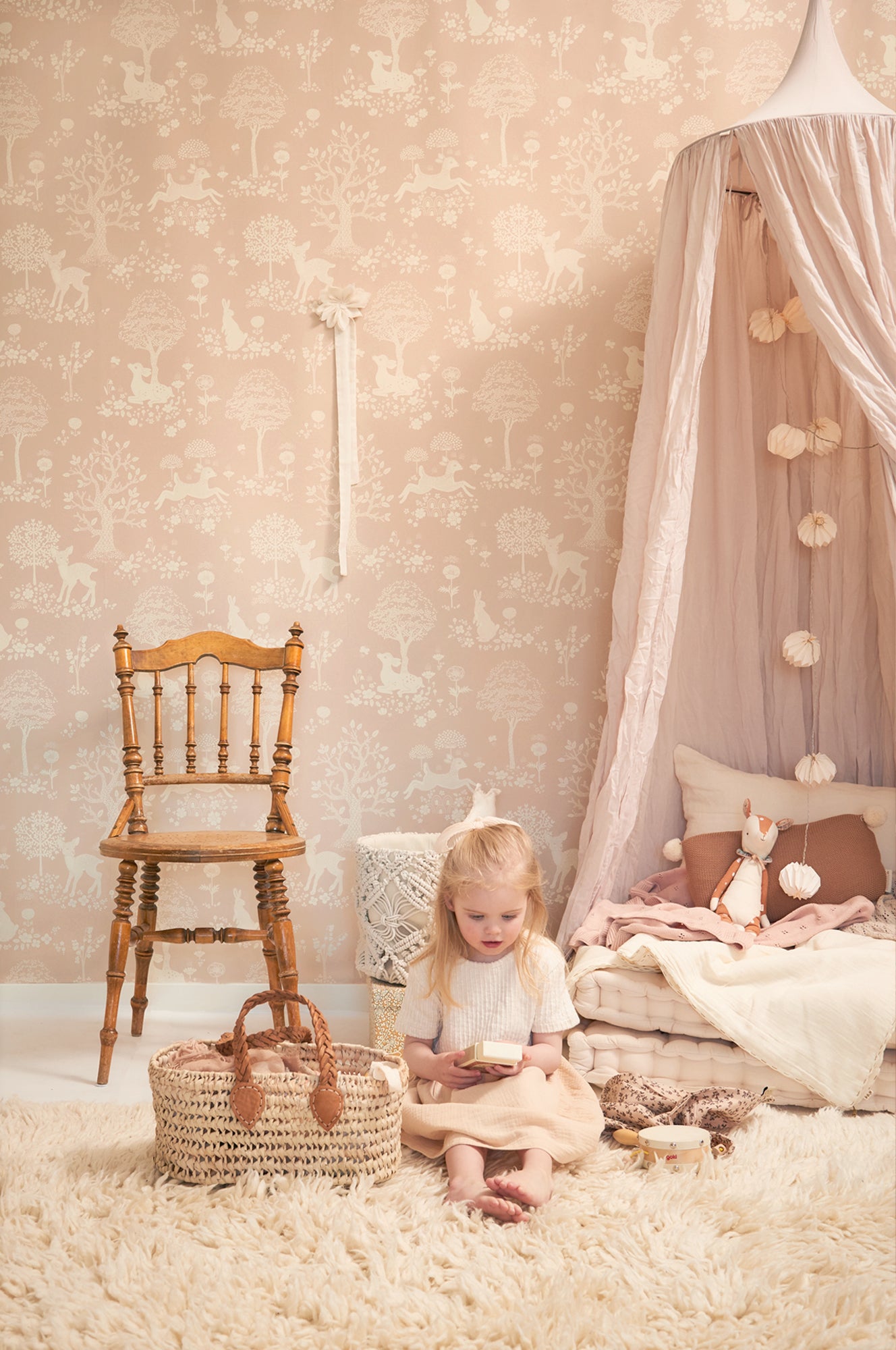 Majvillan Behang - Summer Fields - Dusty Pink image 3