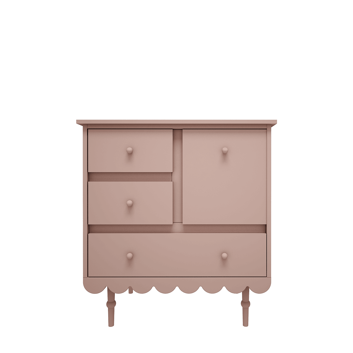 Wood Luck Kast/Commode Babushka - Roze image 1