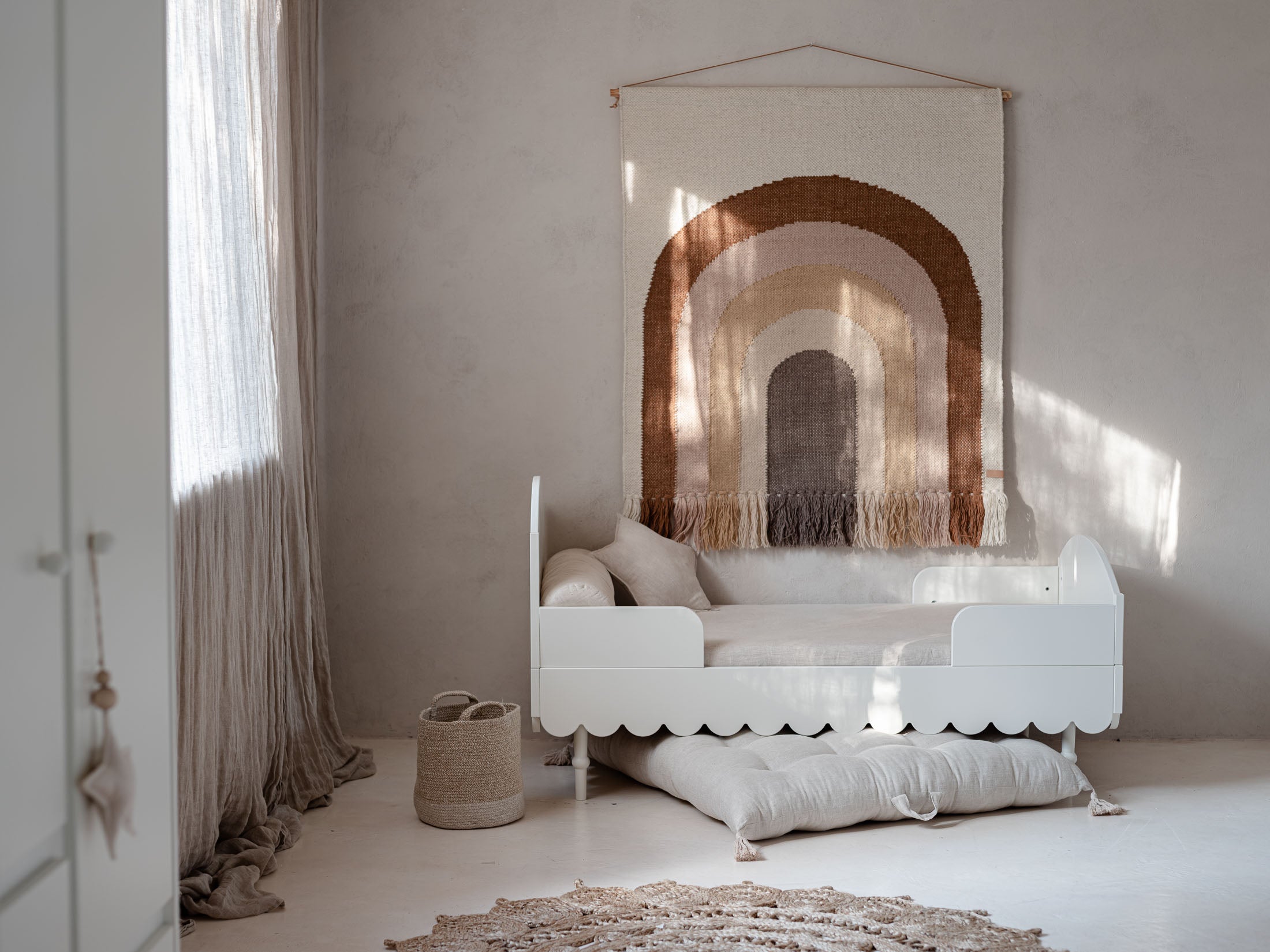 Wood Luck 2-in1 Ledikant Babushka - Wit image 4