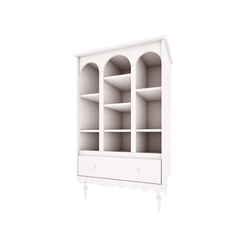 Wood Luck Boekenkast Babushka - Wit image 0