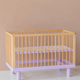 KARL & FRIC Ledikant Nox - Naturel met lila poten image 6