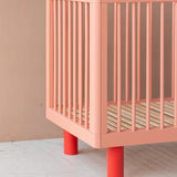 KARL & FRIC Ledikant Nox - Roze met rode poten - 60x120cm image 5