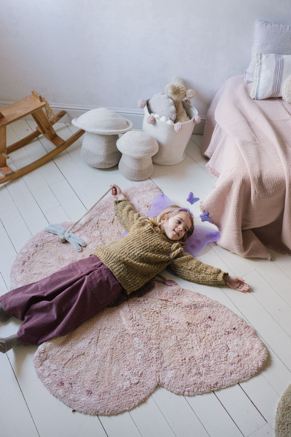 Lorena Canals Wasbaar Vloerkleed - Baby Butterfly - Vlinder image 2