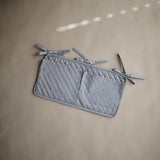 Mushie Box Ledikant Zak Organizer - Tradewinds Blauw Grijs