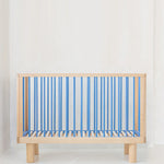 KARL & FRIC Ledikant Nox - Naturel met blauwe spijlen image 0