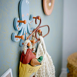 Bloomingville MINI Oswall Houten Kapstok Octopus - 30cm