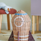 Bloomingville MINI Ruimte Raket Opbergmand Rotan Klein