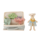 Bloomingville MINI Poppensetje met kleding en koffertje Lara Doll