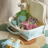 Bloomingville MINI Poppensetje met kleding en koffertje Lara Doll