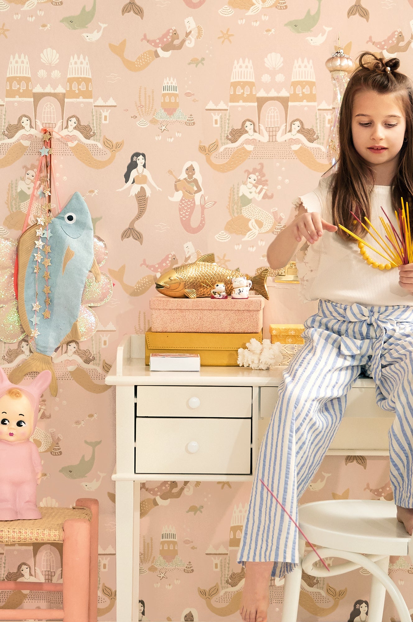 Majvillan Behang - Mermaid Reef - Sweet Pink image 4