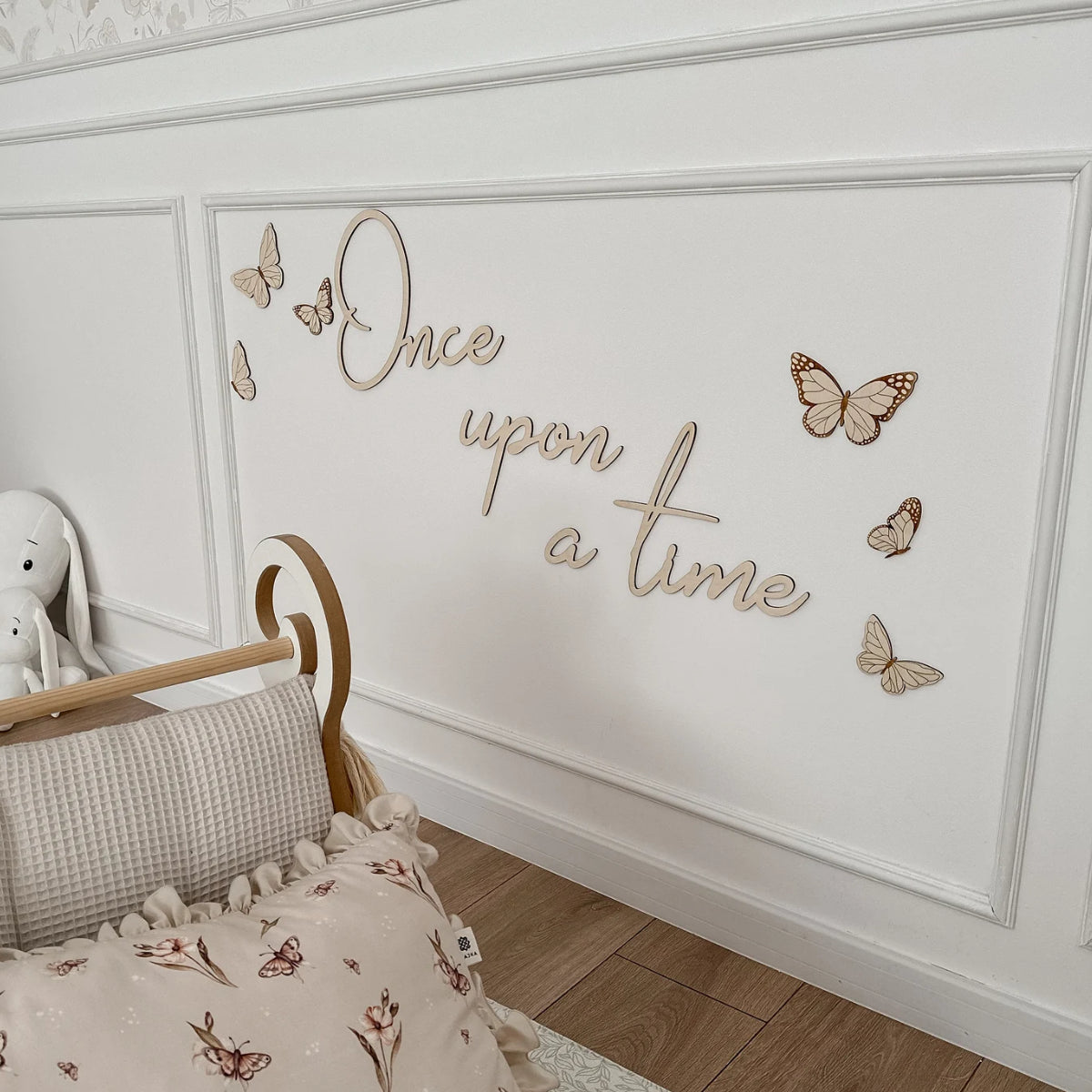 Houten Vlinders Muurdecoratie "Once Upon a Time" image 0