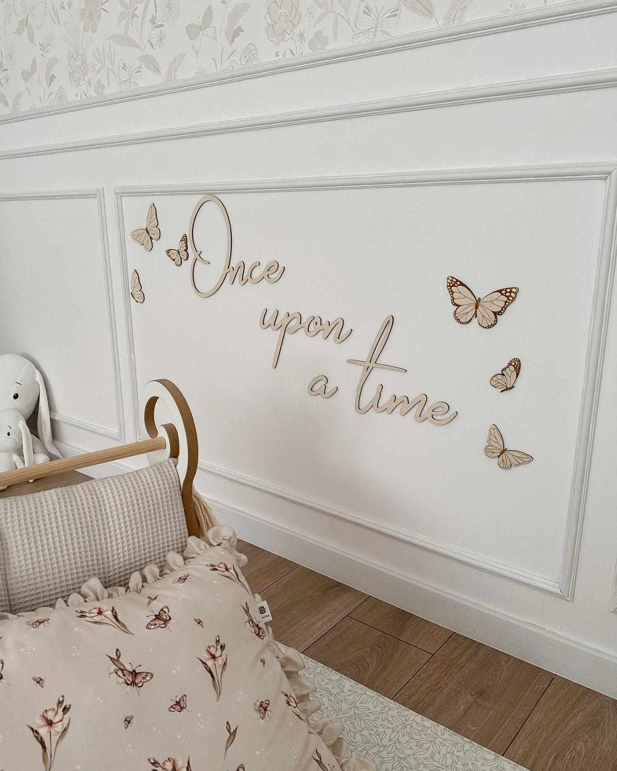 Houten Vlinders Muurdecoratie "Once Upon a Time" image 0