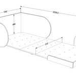Wood Luck Meegroeibed Bloom - 90x160 tot 90x200 - Cashmere Grijs image 8