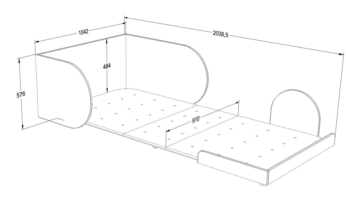 Wood Luck Meegroeibed Bloom - 90x160 tot 90x200 - Cashmere Grijs image 8