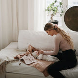 Mushie Swaddle - Natural - 120x120cm image 4