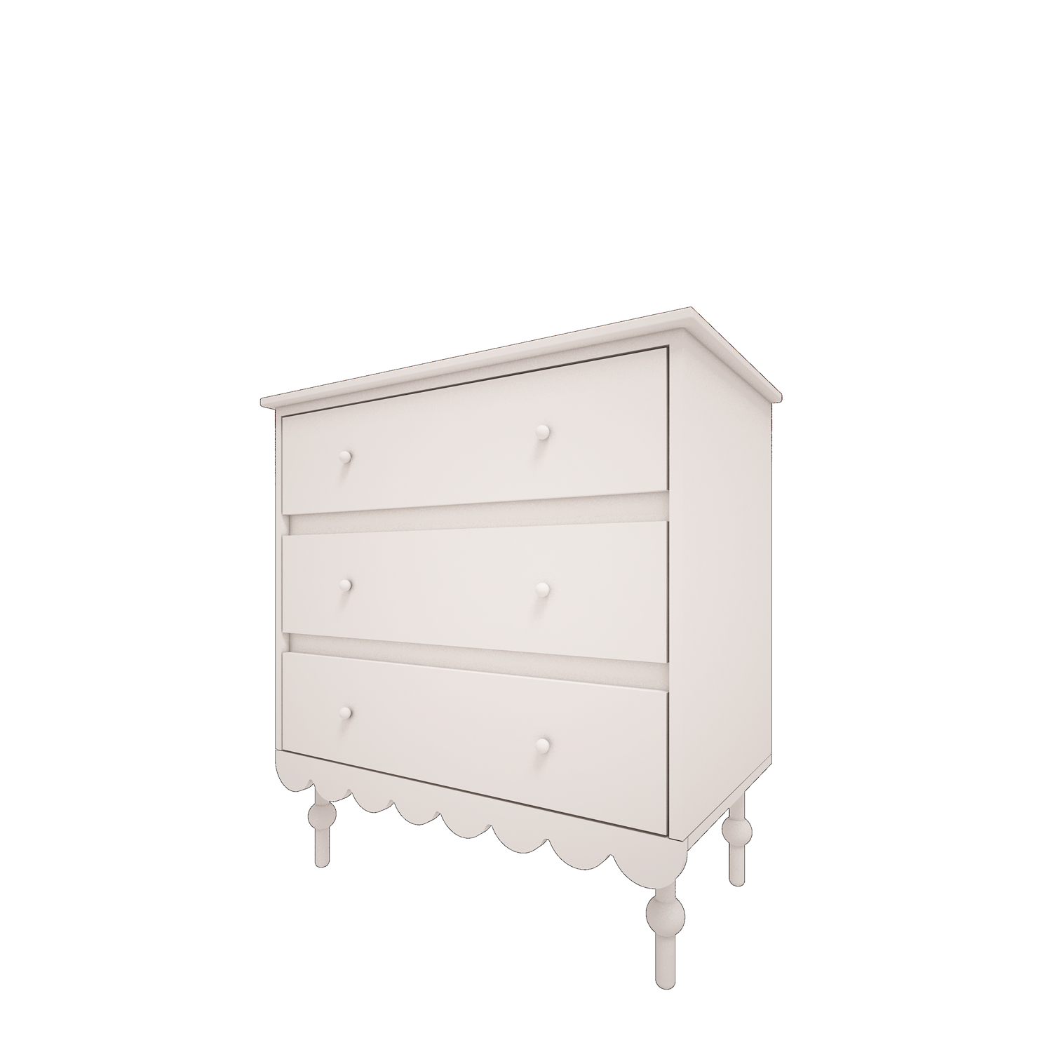 Wood Luck Ladekast/Commode Babushka - Wit image 0