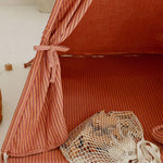 Tipi Tent met Speelmat - Terracotta Strepen image 2